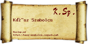 Kész Szabolcs névjegykártya